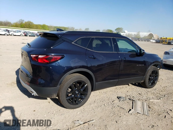 2020 Chevrolet Blazer LT with VIN 3GNKBHRS0LS599105, listed as a Copart auction lot 56298565 with 55,895 mi miles and Clean title. Bid and sale history available at DreamBid. Image 3.