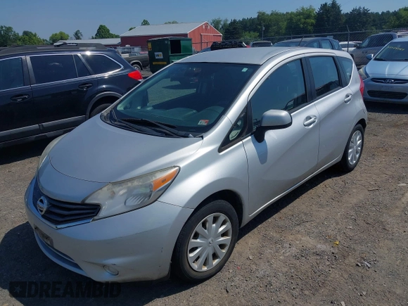 2014 Nissan Note S Plus with VIN 3N1CE2CPXEL395689, listed as a IAAI auction lot 42582976 with 111,556 mi miles and . Bid and sale history available at DreamBid. Image 2.