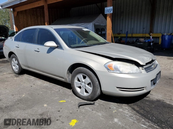 2008 Chevrolet Impala LT with VIN 2G1WT58K081223121, listed as a Copart auction lot 52123505 with 302,699 mi miles and Salvage Title. Bid and sale history available at DreamBid. Image 4.