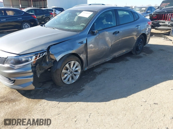 2018 Kia Optima LX with VIN 5XXGT4L32JG254229, listed as a IAAI auction lot 41668531 with 59,892 mi miles. Bid and sale history available at carsss.com. Image 6.