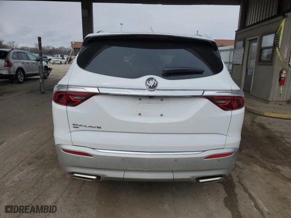 2022 Buick Enclave Essence with VIN 5GAEVAKW3NJ152985, listed as a Copart auction lot 47817805 with 54,972 mi miles and Salvage Title. Bid and sale history available at carsss.com. Image 6.