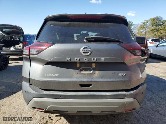 2021 Nissan Rogue SV with VIN 5N1AT3BA9MC706449, listed as a Copart auction lot 42380285 with 47,427 mi miles and Salvage Title. Bid and sale history available at carsss.com. Image 6.