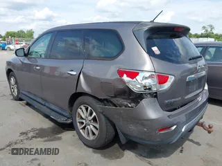 2014 Nissan Pathfinder SL with VIN 5N1AR2MN4EC656991, listed as a IAAI auction lot 42478585 with 153,511 mi miles and . Bid and sale history available at DreamBid. Image 3.