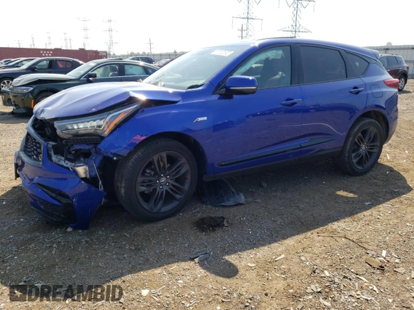 2020 Acura RDX w/A-Spec Pkg with VIN 5J8TC2H6XLL017658, listed as a Copart auction lot 65168643 with 33,499 mi miles. Bid and sale history available at carsss.com. Image 1.
