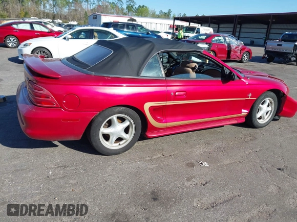 1995 Ford Mustang GT with VIN 1FALP42T3SF142808, listed as a IAAI auction lot 41758047 with 51,516 mi miles and . Bid and sale history available at DreamBid. Image 4.