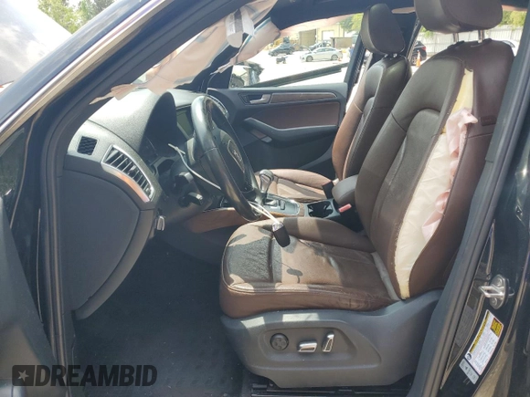 2013 Audi Q5 Premium with VIN WA1CFAFP8DA059460, listed as a Copart auction lot 54691185 with Not provided miles and Salvage title. Bid and sale history available at DreamBid. Image 7.