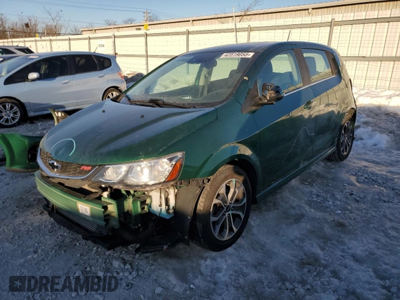 2018 Chevrolet Sonic LT with VIN 1G1JD6SB3J4108092, listed as a Copart auction lot 42519055 with Not provided miles and Non repairable. Bid and sale history available at DreamBid. Image 1.