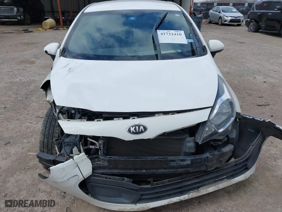 2013 Kia Rio LX with VIN KNADM4A3XD6236578, listed as a IAAI auction lot 41722410 with 174,894 mi miles. Bid and sale history available at carsss.com. Image 12.