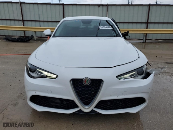 2018 Alfa Romeo Giulia with VIN ZARFAEBN3J7591484, listed as a Copart auction lot 86514884 with 94,276 mi miles and Salvage Title. Bid and sale history available at carsss.com. Image 5.