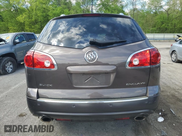 2012 Buick Enclave Leather with VIN 5GAKRCED3CJ176715, listed as a Copart auction lot 56191135 with 119,124 mi miles and Salvage Title. Bid and sale history available at DreamBid. Image 6.