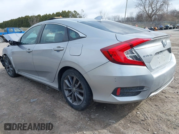 2019 Honda Civic Sedan EX with VIN 19XFC1F3XKE003300, listed as a IAAI auction lot 41889174 with 38,965 mi miles. Bid and sale history available at carsss.com. Image 3.