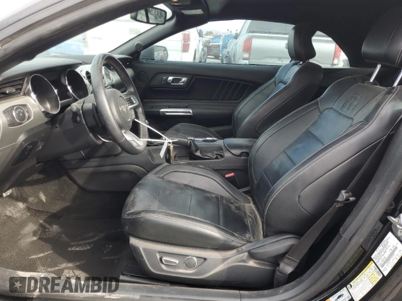 2015 Ford Mustang GT Premium with VIN 1FATP8FF8F5329274, listed as a Copart auction lot 86658534 with 27,678 mi miles and Salvage title. Bid and sale history available at DreamBid. Image 7.