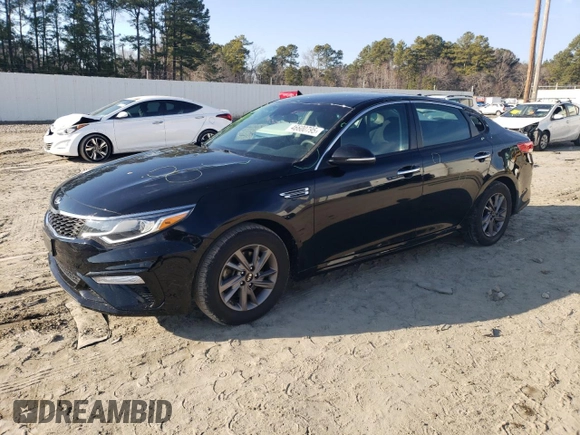 2020 Kia Optima LX with VIN 5XXGT4L37LG404161, listed as a Copart auction lot 46600795 with 57,425 mi miles and Salvage Title. Bid and sale history available at carsss.com. Image 1.
