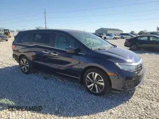 2022 Honda Odyssey Touring with VIN 5FNRL6H89NB044695, listed as a Copart auction lot 87219114 with 34,030 mi miles and Salvage Title. Bid and sale history available at DreamBid. Image 4.