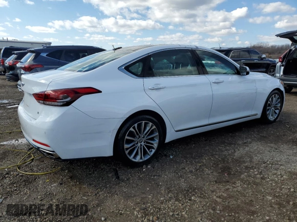 2015 Hyundai Genesis 3.8L with VIN KMHGN4JE2FU100373, listed as a Copart auction lot 50144325 with 89,547 mi miles and Salvage Title. Bid and sale history available at carsss.com. Image 3.