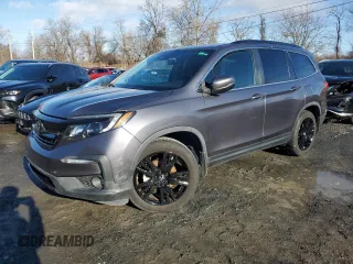 2022 Honda Pilot Special Edition with VIN 5FNYF5H27NB001160, listed as a Copart auction lot 50156375 with 23,486 mi miles and Salvage Title. Bid and sale history available at carsss.com. Image 1.
