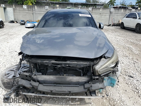 2017 Infiniti Q50 Signature Edition with VIN JN1EV7AP8HM731102, listed as a Copart auction lot 48994975 with 115,583 mi miles and Salvage Title. Bid and sale history available at DreamBid. Image 5.