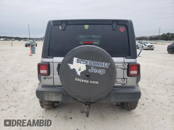 2021 Jeep Wrangler Unlimited 80th Anniversary with VIN 1C4HJXDN7MW680450, listed as a Copart auction lot 87807545 with 117,275 mi miles and Salvage title. Bid and sale history available at DreamBid. Image 6.