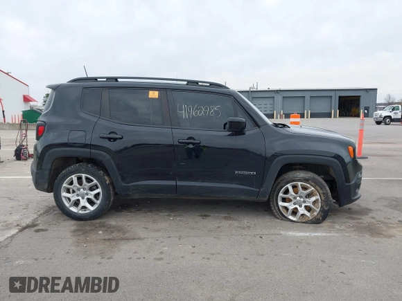 2018 Jeep Renegade Latitude with VIN ZACCJBBB9JPH82945, listed as a IAAI auction lot 41962985 with 61,371 mi miles and . Bid and sale history available at DreamBid. Image 13.