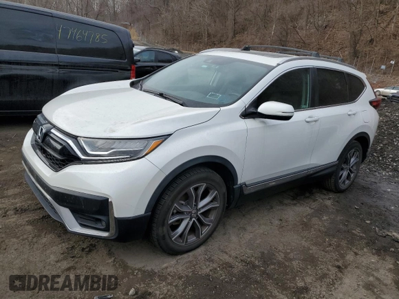 2020 Honda CR-V Touring with VIN 2HKRW2H96LH654268, listed as a Copart auction lot 47172605 with 57,086 mi miles and Salvage Title. Bid and sale history available at DreamBid. Image 1.