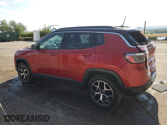 2025 Jeep Compass Limited with VIN 3C4NJDCN2ST513905, listed as a Copart auction lot 64436925 with 16,811 mi miles and Clean title. Bid and sale history available at DreamBid. Image 2.