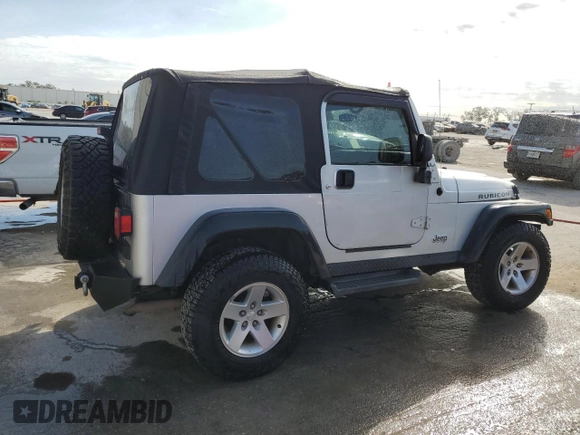 2005 Jeep Wrangler Rubicon with VIN 1J4FA69S75P383071, listed as a Copart auction lot 86371504 with 92,951 mi miles and Salvage Title. Bid and sale history available at carsss.com. Image 3.