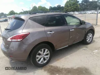 2012 Nissan Murano S with VIN JN8AZ1MU6CW121943, listed as a IAAI auction lot 42430018 with 72,649 mi miles and . Bid and sale history available at DreamBid. Image 4.