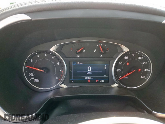 2021 Chevrolet Blazer LT with VIN 3GNKBCRS2MS535720, listed as a Copart auction lot 56637165 with 79,307 mi miles and Salvage title. Bid and sale history available at DreamBid. Image 9.