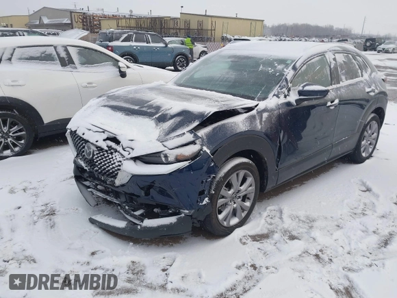 2022 Mazda CX-30 2.5 S Select Package with VIN 3MVDMBBLXNM424992, listed as a IAAI auction lot 41407208 with 13,245 mi miles. Bid and sale history available at carsss.com. Image 2.