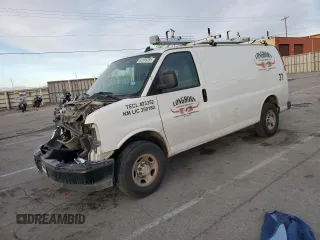 2021 Chevrolet Express Cargo z VIN 1GCWGAFP5M1251810, wystawiony jako Copart lot #43169785 z przebiegiem 57 200 mil mil oraz Szkoda całkowita • Salvage title. Historia ofert i sprzedaży dostępna na DreamBid. Obrazek 1.