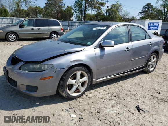 2008 Mazda 6 i Sport VE with VIN 1YVHP80C785M31516, listed as a Copart auction lot 52680865 with 158,902 mi miles and Clean Title. Bid and sale history available at carsss.com. Image 1.