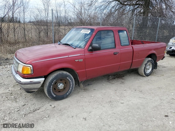 1996 Ford Ranger XLT with VIN 1FTCR14X2TPA10136, listed as a Copart auction lot 50908695 with 116,832 mi miles and Salvage Title. Bid and sale history available at carsss.com. Image 1.
