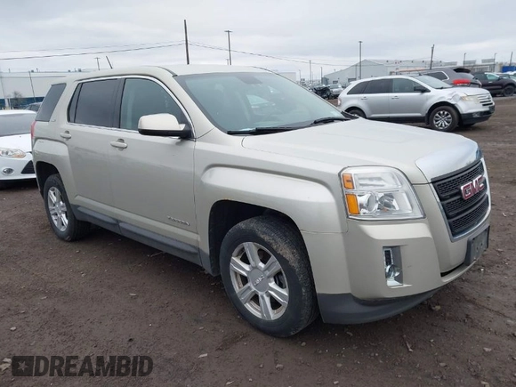 2014 GMC Terrain SLE with VIN 2GKALMEK9E6318683, listed as a IAAI auction lot 42059976 with 137,140 mi miles. Bid and sale history available at carsss.com. Image 1.