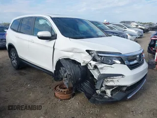 2020 Honda Pilot EX-L z VIN 5FNYF5H55LB027392, wystawiony jako IAAI lot #41908510 z przebiegiem 83 644 mil mil oraz . Historia ofert i sprzedaży dostępna na DreamBid. Obrazek 1.