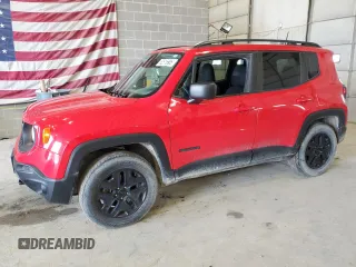 2018 Jeep Renegade Sport with VIN ZACCJBAB0JPH80101, listed as a Copart auction lot 52516985 with 89,303 mi miles and Salvage title. Bid and sale history available at DreamBid. Image 1.