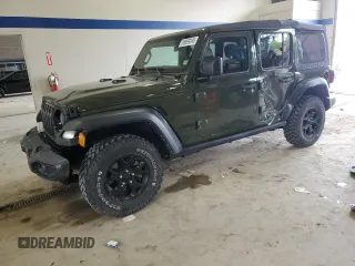 2023 Jeep Wrangler Sport z VIN 1C4HJXDG2PW502113, wystawiony jako Copart lot #55699245 z przebiegiem 46 006 mil mil oraz Szkoda całkowita • Salvage title. Historia ofert i sprzedaży dostępna na DreamBid. Obrazek 1.