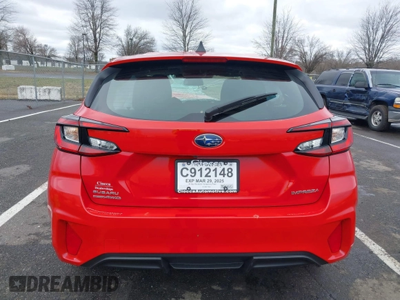 2024 Subaru Impreza with VIN JF1GUABC6R8908229, listed as a IAAI auction lot 41804590 with Not provided miles and . Bid and sale history available at DreamBid. Image 16.