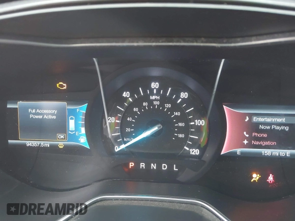 2016 Ford Fusion Titanium Hybrid with VIN 3FA6P0RU9GR143203, listed as a IAAI auction lot 41332144 with 94,357 mi miles. Bid and sale history available at carsss.com. Image 7.