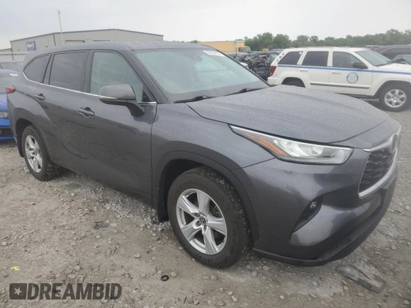2020 Toyota Highlander LE with VIN 5TDBZRBH5LS517771, listed as a Copart auction lot 59154795 with 146,567 mi miles and Salvage title. Bid and sale history available at DreamBid. Image 4.