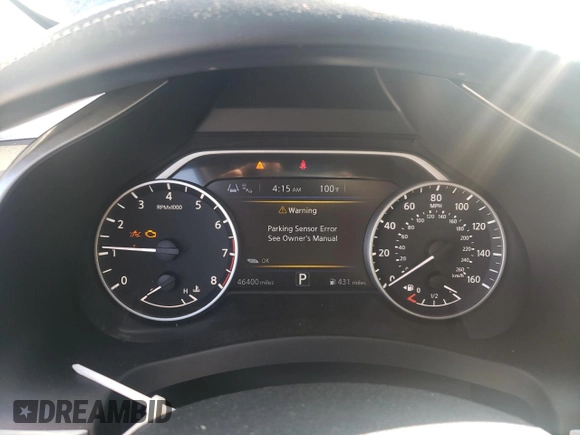 2020 Nissan Murano SV with VIN 5N1AZ2BS5LN173617, listed as a Copart auction lot 54603575 with 46,400 mi miles and Salvage title. Bid and sale history available at DreamBid. Image 9.