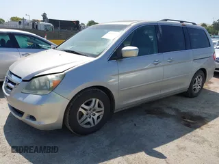 2005 Honda Odyssey EX-L z VIN 5FNRL38765B135803, wystawiony jako IAAI lot #42421288 z przebiegiem 185 043 mil mil oraz . Historia ofert i sprzedaży dostępna na DreamBid. Obrazek 2.