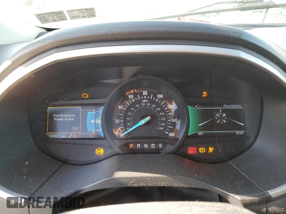 2015 Ford Edge SEL with VIN 2FMTK4J84FBB70254, listed as a Copart auction lot 54487345 with 133,621 mi miles and Salvage Title. Bid and sale history available at carsss.com. Image 9.