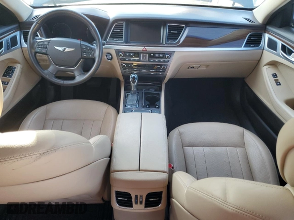 2017 Genesis G80 3.8L with VIN KMHGN4JE5HU199709, listed as a Copart auction lot 73598944 with 0 mi miles and Salvage Title. Bid and sale history available at carsss.com. Image 8.