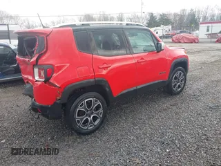 2015 Jeep Renegade Limited with VIN ZACCJBDT2FPB28530, listed as a IAAI auction lot 41953339 with 66,252 mi miles and . Bid and sale history available at DreamBid. Image 4.