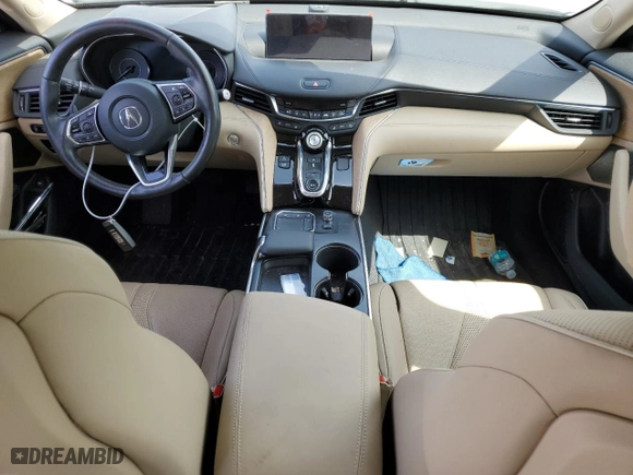 2023 Acura TLX w/Advance Package with VIN 19UUB6F69PA001387, listed as a Copart auction lot 53172205 with 11,876 mi miles and Salvage Title. Bid and sale history available at carsss.com. Image 8.