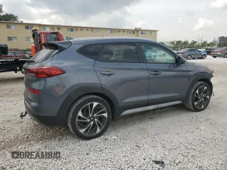 2021 Hyundai Tucson Ultimate with VIN KM8J33AL6MU318821, listed as a Copart auction lot 49673825 with 36,110 mi miles and Salvage title. Bid and sale history available at DreamBid. Image 3.