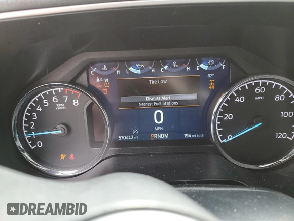 2021 Ford F-150 XL with VIN 1FTFW1E50MFA45896, listed as a Copart auction lot 46882735 with 57,041 mi miles and Salvage Title. Bid and sale history available at DreamBid. Image 9.