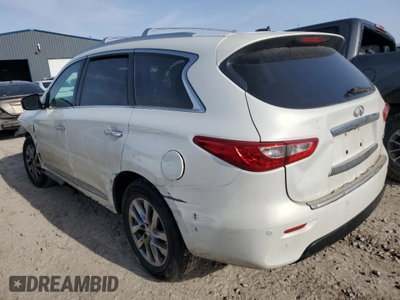 2014 Infiniti QX60 with VIN 5N1AL0MM7EC512252, listed as a Copart auction lot 50782345 with 177,541 mi miles and Salvage Title. Bid and sale history available at carsss.com. Image 2.