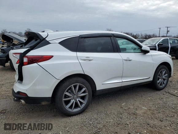 2021 Acura RDX Technology with VIN 5J8TC2H51ML046667, listed as a Copart auction lot 47938195 with 44,444 mi miles and Salvage title. Bid and sale history available at DreamBid. Image 3.