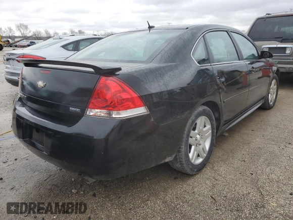 2013 Chevrolet Impala LT with VIN 2G1WB5E31D1121949, listed as a Copart auction lot 47863325 with 96,626 mi miles and Salvage Title. Bid and sale history available at DreamBid. Image 3.